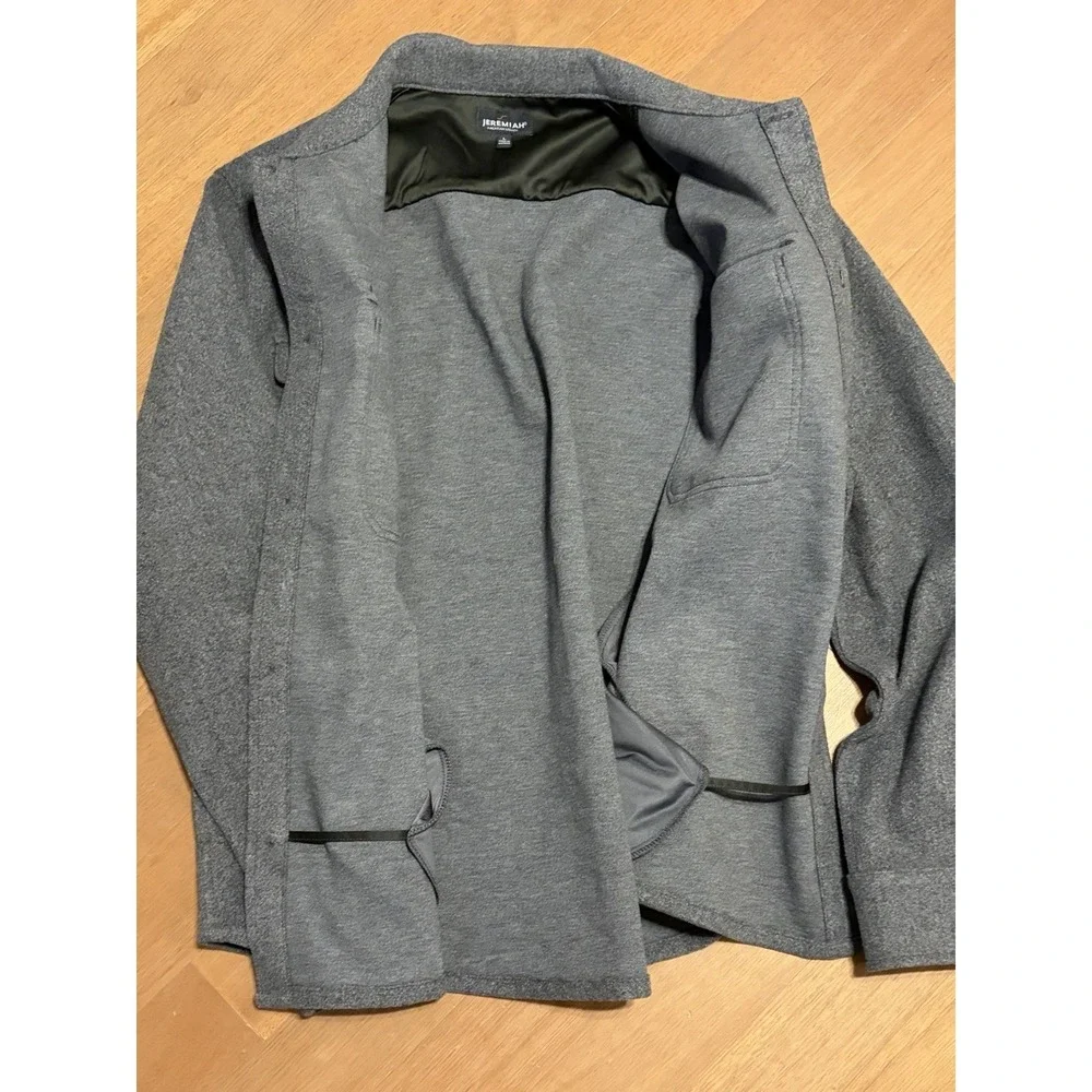 Jeremiah Shirt Jacket Gray Wool Camp Chore Barn Field Lined - Picture 10 of 12